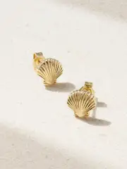 [Mateo] Mateo - Mini Venus 14-karat Gold Earrings - One size One size Gold