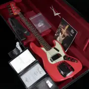 Fender CS Time Machine 1963 Jazz Bass Journeyman Relic Aged Fiesta Red CZ574154