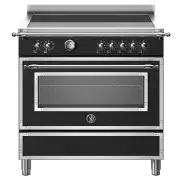 BERTAZZONI Heritage 900mm Induction Cooker - Nero (Black) HER95I1ENET