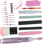 Baluue Practical Electric Nail Grinder Nail Art Manicure Machine Set Drill Bits Nail Beauty Tool Portable for Home or