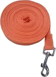 tiyiyok Recall Lead, Orange Running Lead for Dogs, 10 m, Collars, Harnesses and Leads for Dogs, Training Leads, There are Strong Hooks and Tow Straps That are Rustproof and Corrosion Resistant