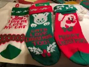 Vintage Cat & Dog Christmas Stocking-new- Color Choice-1 ct.