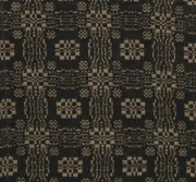 Gettysburg Table Runner - BLACK and TAN 56" x 14" Primitive Farmhouse