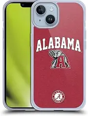 Head Case Designs Officially Licensed University of Alabama UA Campus Logotype Soft Gel Case Compatible with Apple iPhone 14