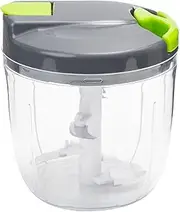 Sifenma Manual Food Processor With Cover and Handle - Onion Slicer Cutter, Vegetable Chopper for Garlic, Carrots, Peppers, Fruits Mincing (900ML)