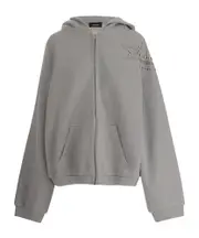 We11done Embellished Zipped Hoodie S,XS,L,M Grey