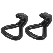Double J Strap Hook 25mm High Load Plastic Coating for Truck Trailer Pack of 2