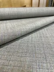 4.75 yards Kvadrat Recheck 165 Gray Woven Wool Upholstery Fabric