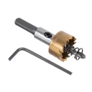 Hole Saw - [24mm] HSS (High Speed Steel) 4341 Drill Bit Cutter Titanium Plated