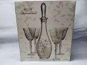 Home Essentials & Beyond REMEMBRANCE 5-Piece Wine Set With Decanter - BRAND NEW