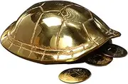 LIFKICH Complete Divination Prop Set Bronze Turtle Shell Coins for Chinese Fortune Telling Games Office Decoration