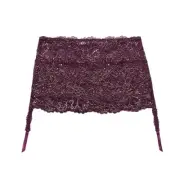 Savage X Fenty Romantic Metallic Corded Lace Garter Skirt Size Large
