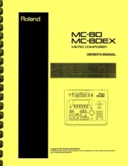 Roland MC-80 MC-80EX Micro Composer OWNER'S MANUAL