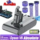 9000mAh For Dyson V6 Battery V6 Absolute V6 Animal Trigger SV03 DC59 Filter SV06