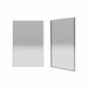 Forme 600mm Brushed Stainless Steel Rectangle Framed Mirror