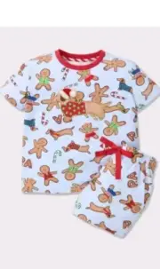 Bnwt Peter Alexander Christmas Gingerbread Pj Set Kids Size 10 No Bag