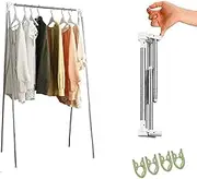 SYAMEET Travel Portable Garment Rack, Foldable Clothes Rack, Can be Used for Indoor Drying Clothes, Suitable for Business Trips,Travel, Camping, Dance Studio and Many Other Life Scenarios.