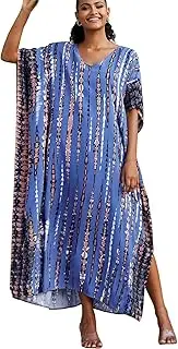 [YouKD] Summer Long Kaftan Bohemian Beach Kimono Swimsuit Cover Up Plus Size Dress for Women