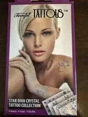 Tempt Tattoos Star Diva Crystal Tatoo