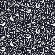 Dinosaur Fossils Glow in the Dark Fabric