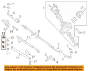 FORD OEM 17-22 F-250 Super Duty Steering Gear Linkage-Pitman Arm Nut W709296S441 (for: Ford)