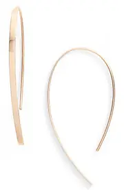 Lana 14K Gold Mini Flat Hooked-On Hoop Earrings