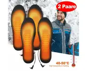 2 Pairs Heated Single Shoe Horns Sohlenwärmer Heated Insoles Heated Insoles, mit USB-Schnittstelle Size: 41-46 can be cut