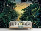 3D Tree Sea Grass Cloud Sky Self-adhesive Removeable Wallpaper Wall Mural 528