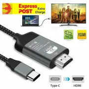 4K Type C To HDMI Cable Adapter For Microsoft Surface Book 2/Pro 7/Go/Laptop 2