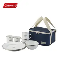 在飛比找PChome24h購物優惠-【Coleman】四人份琺琅餐盤組 / CM-32362M0