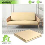 Wheat Twin Size Slipcovers Couch Sofa Bed Protector Cushion Stretch Futon Cover