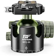 Ball Head Tripod Head, 55 mm Tripod Head with Quick Release Plate 1/4 Inch Screw for Tripod, Monopod, Cameras, DSLR Camcorder, Maximum Load 35 kg / 77 lb