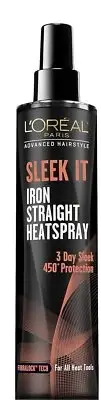 L'Or?al Paris Advanced Hairstyle Sleek It Iron Straight Heat Spray, 5.7 Ounce