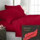 Ashton Sheets 100% Cotton 1000 TC Red King 16" Deep