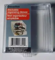 [NEW] Essentials - Stackable Organizing Drawer (1) - Clear - 5"x5"x1.75"H