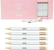 50 Pack Mini Pens for Wedding Shower Games - Perfect for 50 Guests, Bridal or Baby Showers with Erasers