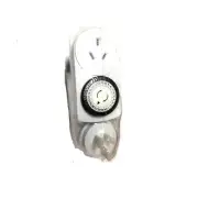 IKEA Tanda Mechanical Timer 24 Hour 1 Outlet 2 Pack White New 501.344.41