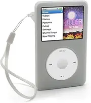 MU-LUKA-SY8D (IV112) Silicone Skin Case Cover Compatible with Apple iPod Classic 80GB, 120GB & 6th Gen 160GB - Clear