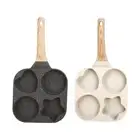 Egg Cooker Pan Breakfast Maker Section Divided Skillet Nonstick 4 Holes Egg