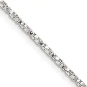 22 Inch Sterling Silver 1.35mm Twisted Box Chain