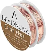 BEADNOVA 20 Guage Copper Wire Jewelry Wire Tarnish Resistant for Jewelry Making (Copper, 20 Guage 6m)