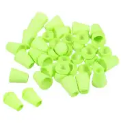 Bell End Stopper Cord Rope Lock for Drawstring Bag, Bright Green 50pcs