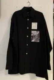 Raf Simons Oversized Denim Button Shirt Patch s/s 19 Punk Robert Mapplethorpe M