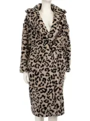 Leopard Print Wool Teddy Bear Icon Coat
