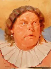 "The Duchess" (Alice in Wonderland) original art Richard Bober portrait study