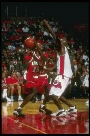 Center Keon Clark UNLV Rebels and Fresno State Bulldogs forward Da- Old Photo