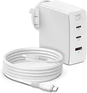 KFD 140W 28V 5A USB-C GaN Charger PD3.1 for Mac Book Pro 16 15 14 13 inch 2024 2023 2022 2021 2020 2019, MacBook Air 15 13 inch, iPad Pro 2024/2023/2022/2021/2020 M1 M2 M3, Samsung Galaxy Adapter