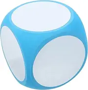 FELTECHELECTR DIY Writable Dice Huge Game Dice for Educational Fun for Creative Classroom Activities and Parties Lightweight Erasable Game Props for All Ages