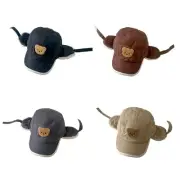 Warm Caps Adjustable Lei Hat Ear Protections Bonnet for Boys Girls