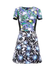 Abstract Print Pattern Mini Dress